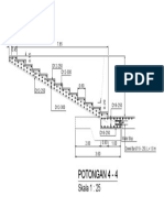 Potongan Bendungan 4-4