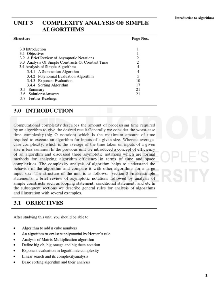 Unit 3 | PDF | Time Complexity | Polynomial
