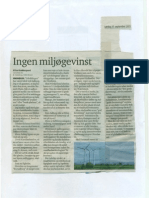 Ingen miljøgevinst. Eva Knakkergaard. Nordjyske 17.09.2011