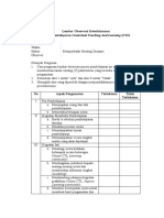 Instrumen Lembar Observasi Model Pembelajaran