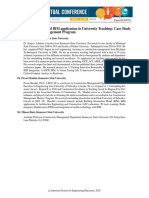 The Implementation of Bim Application in University Teaching Case Study of A Construction Management Program