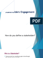 Stakeholder Engagement