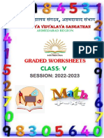 Class V Graded Worksheet 2022-2023