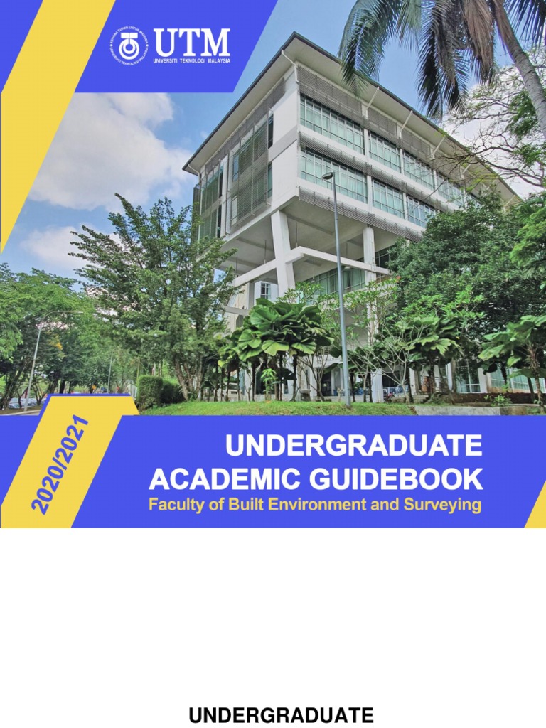UTM Built Environment Guide 2020/2021 | PDF | Bachelor's Degree