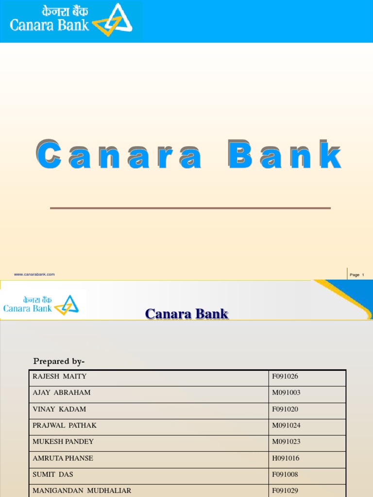 Canara Bank | PDF | Loans | Banks