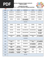 Horario de Clases 1°e-1