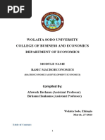 Basic Macroeconomics Module Part 1