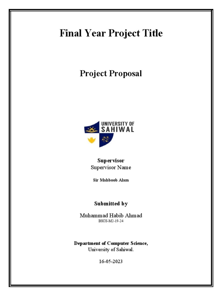 Final Year Project Title BSCS M2 19 24 | PDF | Android (Operating ...