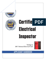 Certified Electrical Inpsector-Applicant Handbook