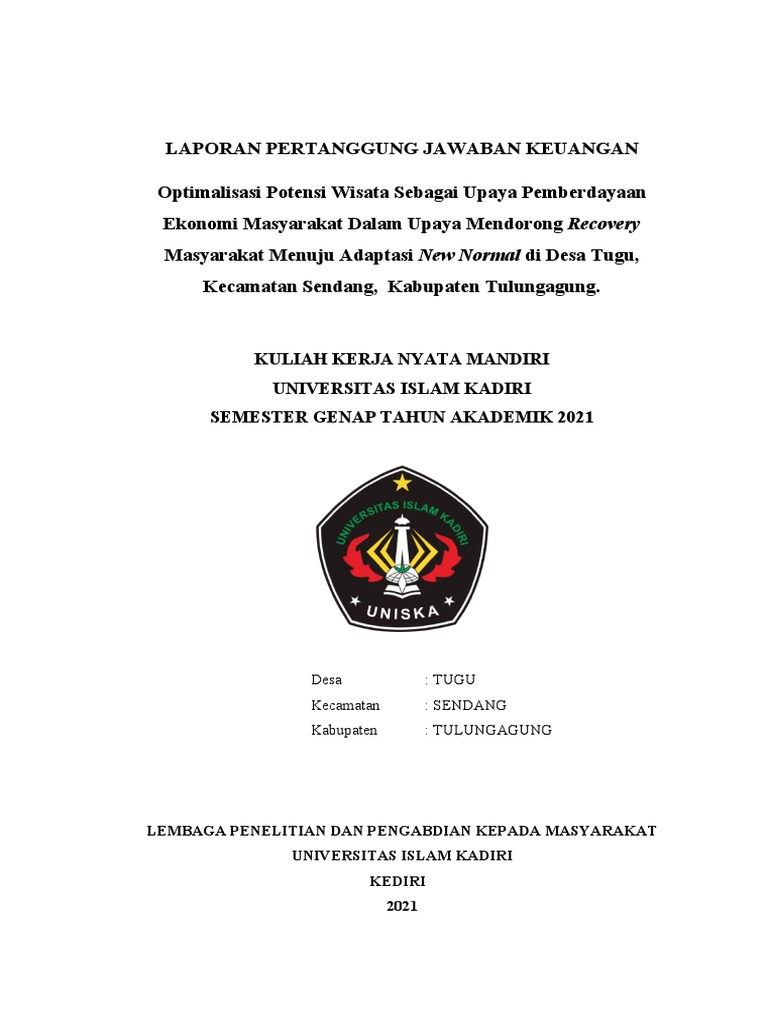 Laporan Pertanggung Jawaban Keuangan | PDF