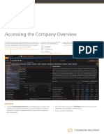 Eikon Quick Reference Card - Company Overview