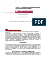 Transparencia, Detonante de La Participación Ciudadana