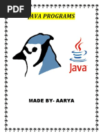 Simple Java Programs 