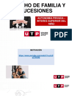 S03. s1 - La Autonomia Privada y Los Derechos Indisponibles Familiares - Interes Superior Del Niño