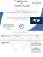 Lucas Musetti - Projeto Os 10%: ( (Atribuicao) ) Certifica Que