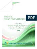 Statistik Harga Produsen Pertanian Sub Sektor Tanaman Pangan, Hortikultura Dan Perkebunan Rakyat Data 2009