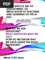 The Science & Art of Questioning