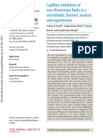 Capillary Imbibition of Non-Newtonian Fluids in A Microfluidic Channel Analysis and Experiments.