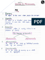 Introduction - Micro Economics - Handwritten Notes - (Aarambh 2.0 2024)