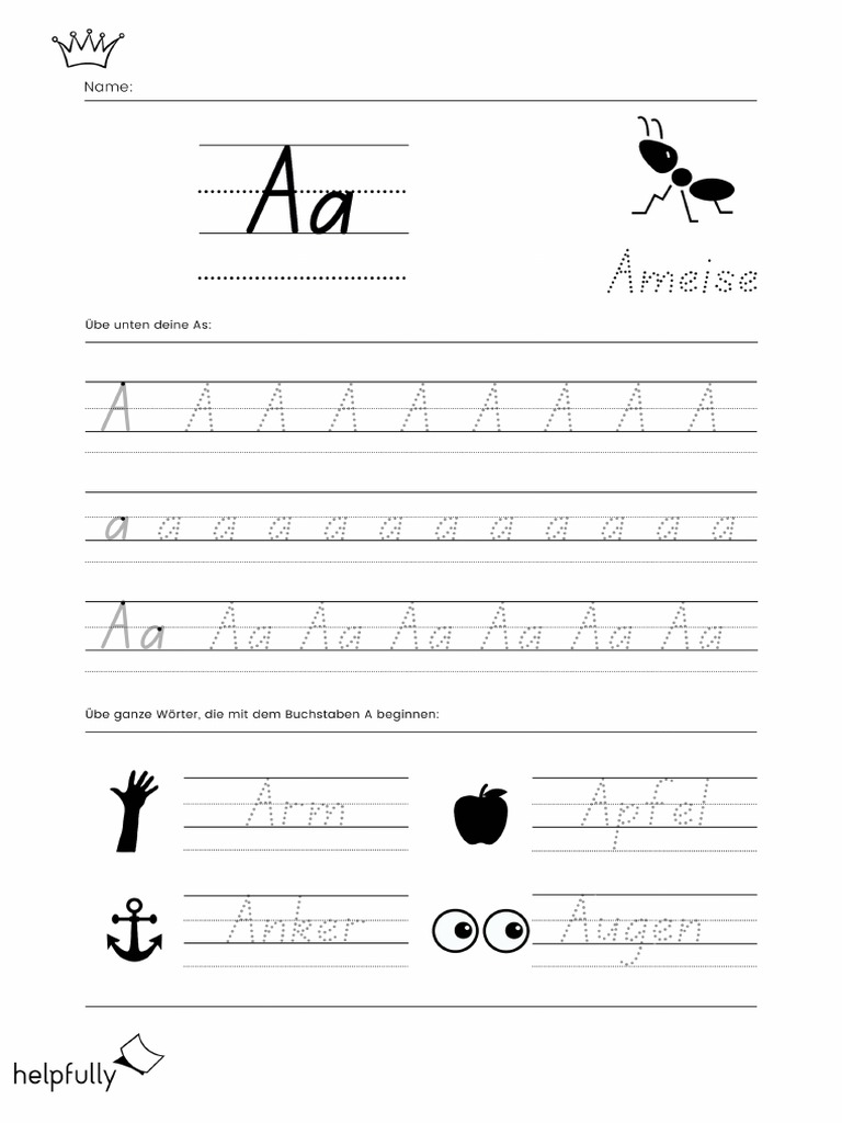  Buchstaben Ganze Alphabet Ueben Arbeitsblatt Ausdrucken Helpfully Bildidee 