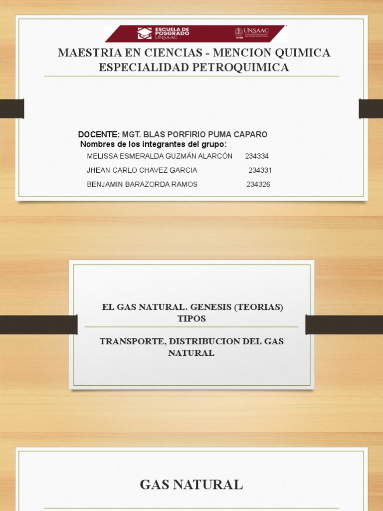 Usos y características del gas natural | PDF | Gas natural | Gas ...