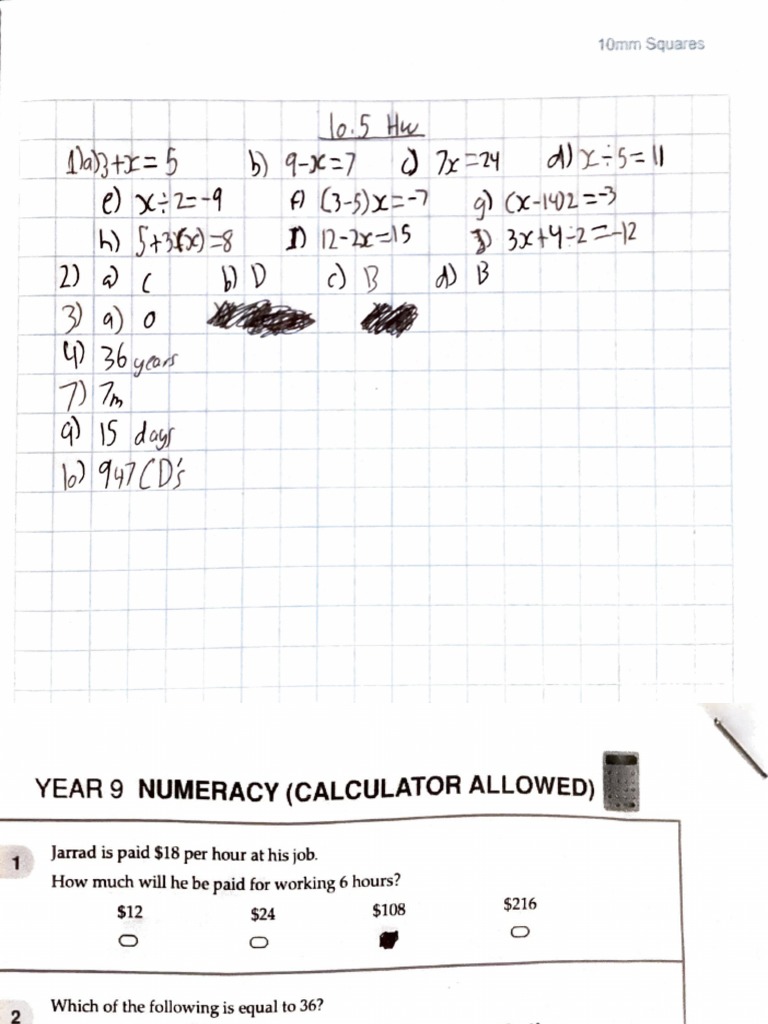 Adobe Scan 2022 Math Questions/answers PDF Physical Quantities