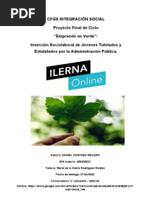 Proyecto Final de Curso Integración Social