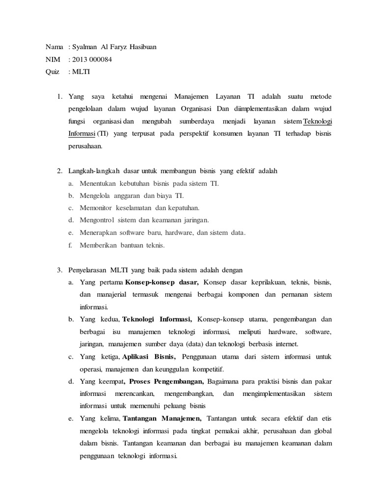 Quiz Mlti | PDF