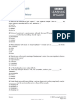 University Vocabulary Pop-Quiz