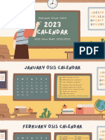 Madrasah Aliyah Sahid: 2023 Calendar