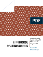 Proposal Inovasi Pelayanan Publik - KIPP 2019