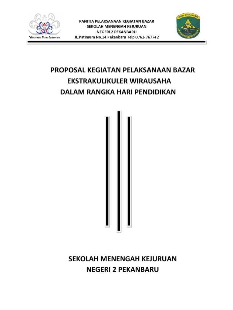 Proposal Kegiatan Pelaksanaan Bazar