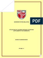 Ms Upm Utilization of Legum Forage For Protein Supplementation For Ruminant