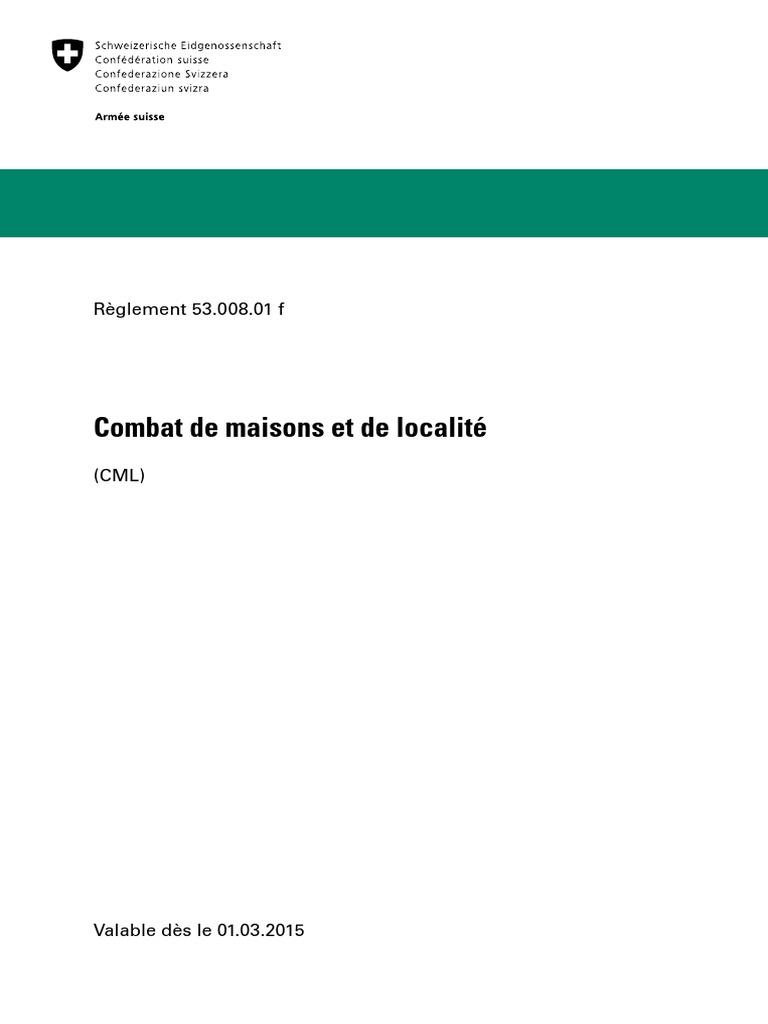 Règlement sur le Combat Urbain | PDF | Béton armé | Brique
