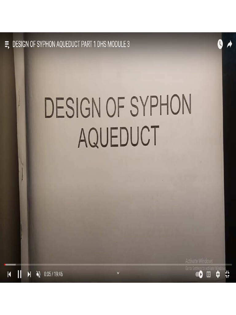 D02 Design of Siphon Aqueduct | PDF