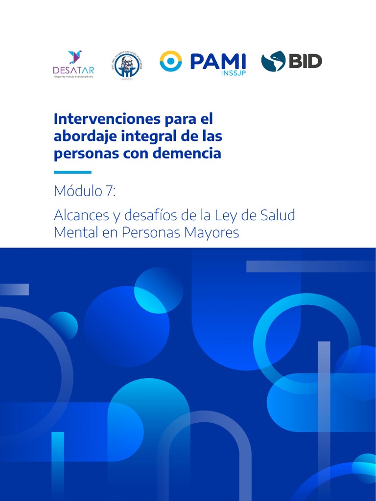 Ley de Salud Mental en Personas Mayores | PDF | Salud mental | Derechos ...