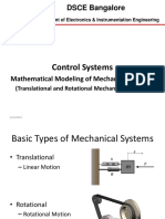 19EI5DCLCS_Lec 3_TF of Mechanical Systems