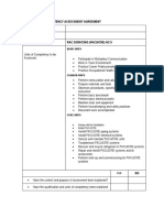 Competency Assessment Agreement