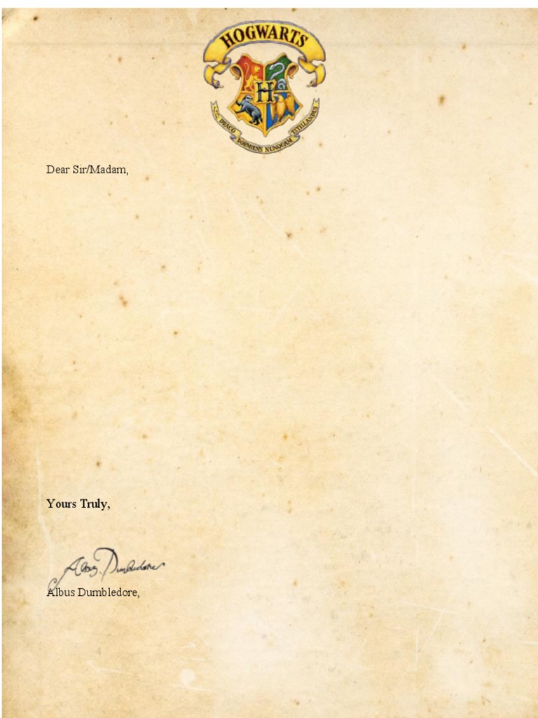 Hogwarts Acceptance Letter Template 28 | PDF for Free Printable Harry Potter Envelope Template Pdf