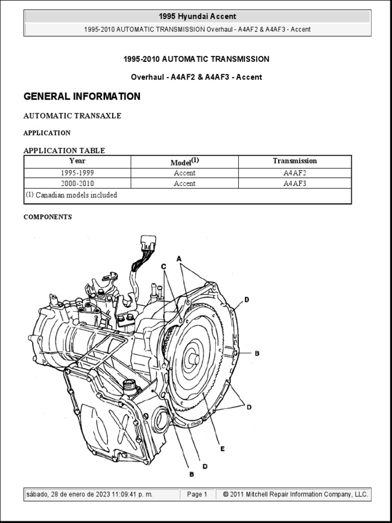 A4af2 A4af3 | PDF | Automatic Transmission | Manual Transmission