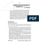 A Literary-Structural Analysis of Numbers 22-24