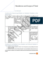 Chapter 11 - Residence and Scope of Total Income - Notes