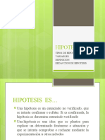 Hipotesis Clase 16 de Octubre