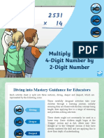 Multiply Up To A 4 Digit Number by 2 Digit Number PowerPoint