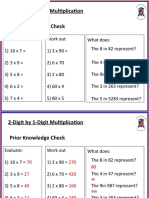 Multiplying 2 Digit by 1 Digit