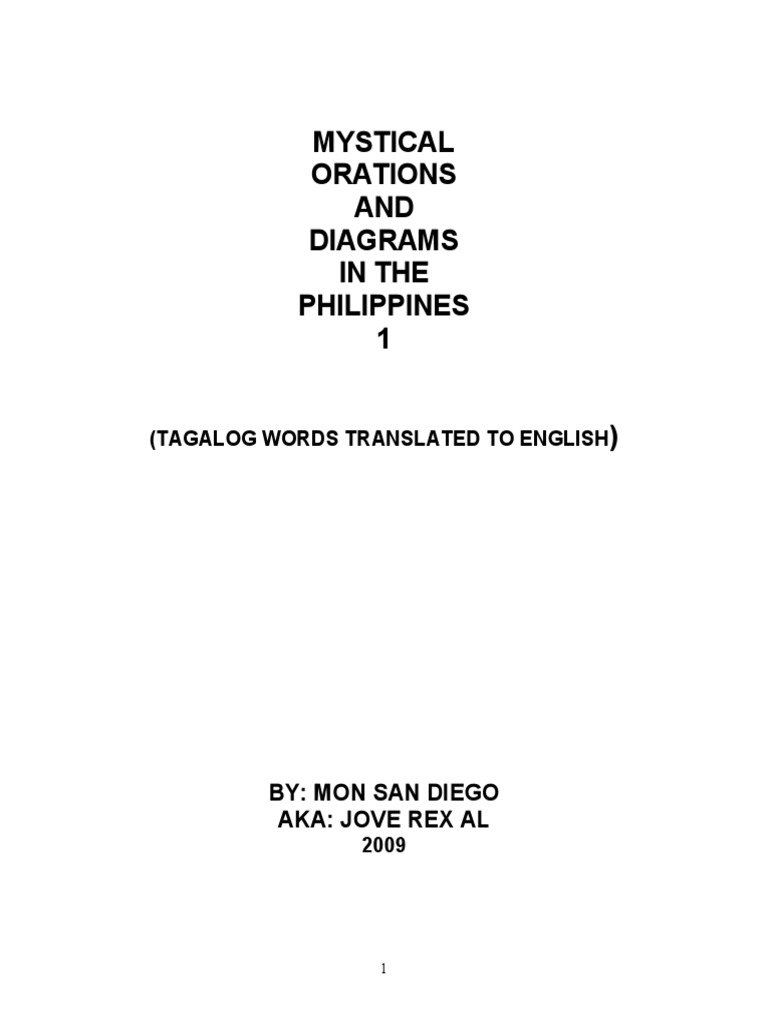 Mystical Orations and Prayers in Tagalog | PDF | Sin | God