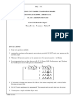 AKU EB - General Mathematics - X - Paper I - 2010 - May