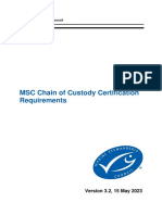 MSC Chain of Custody Certification Requirements 3.2