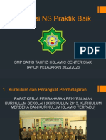 Presentasi Praktik Baik SMP Islamic Center Siak