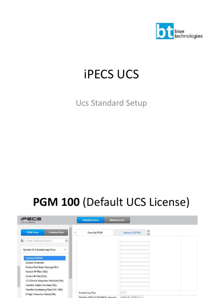 UCS Standard Setup Guide | PDF